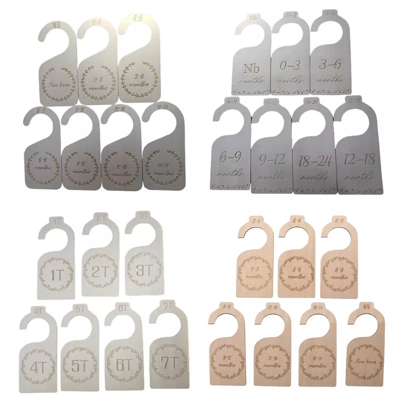 7Pc Baby Wood Closet Dividers