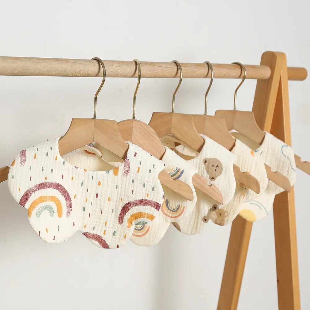 Flower Cut Cotton Baby Bib