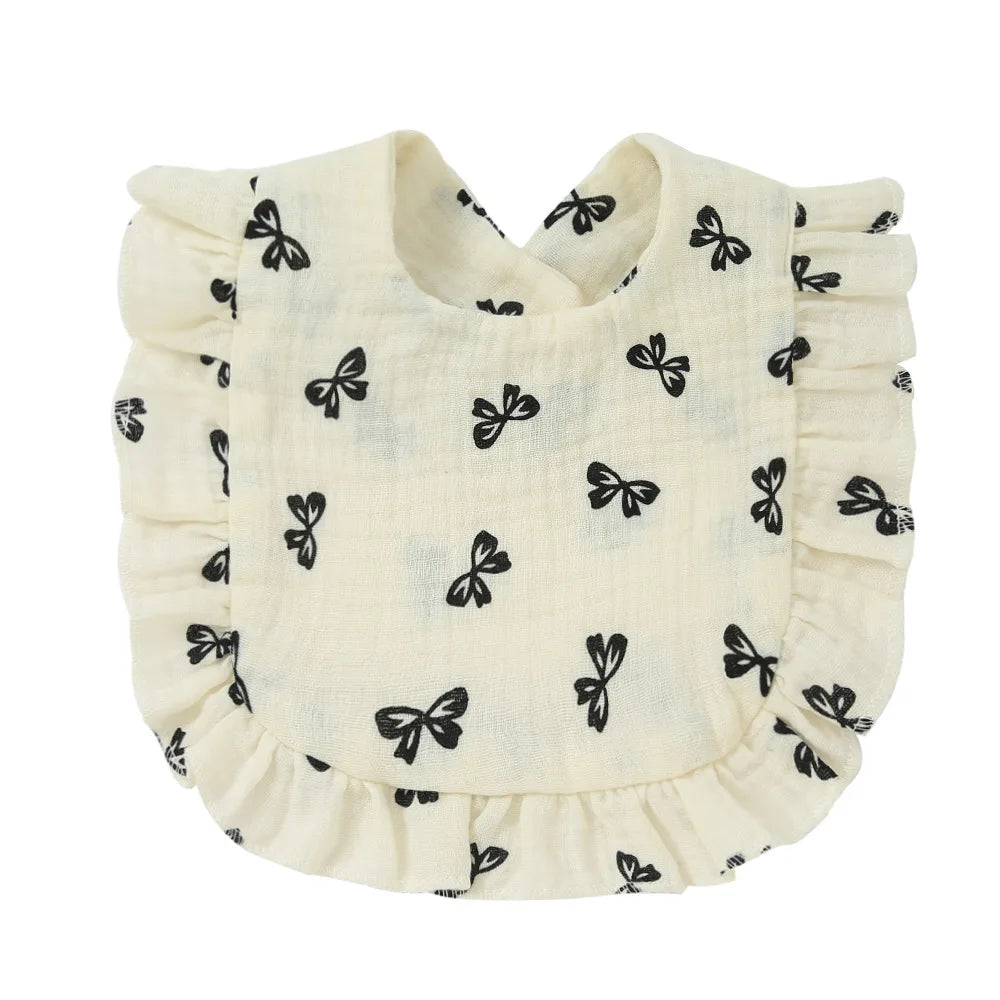 Ruffle Cotton Baby Bib