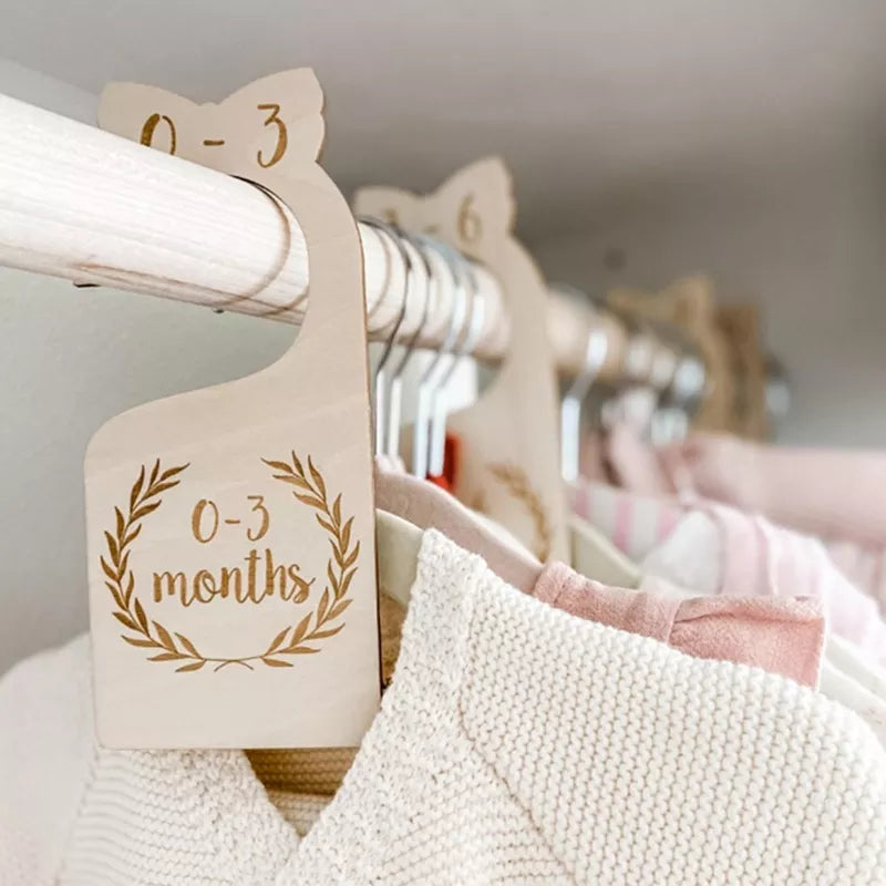 7Pc Baby Wood Closet Dividers