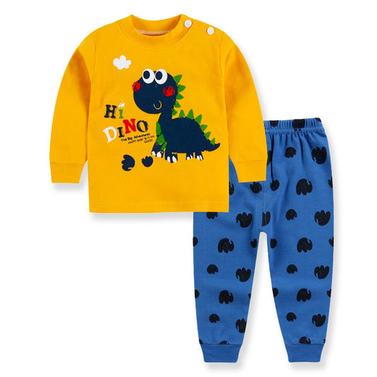 2-piece Dino Organic Cotton PJ Set - CONSOMNIO