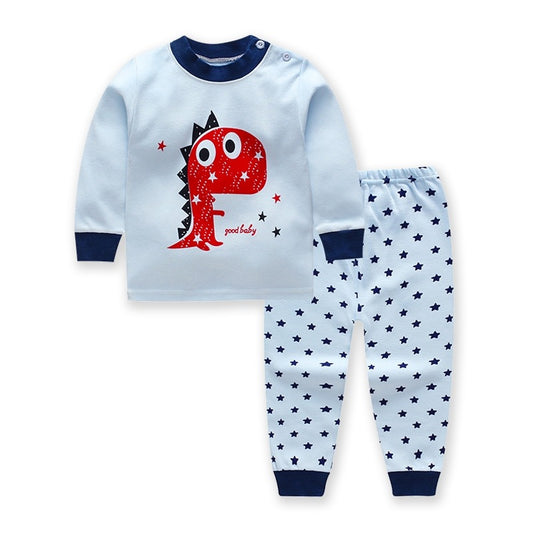 2-piece Dino Star Organic Cotton PJ Set - CONSOMNIO