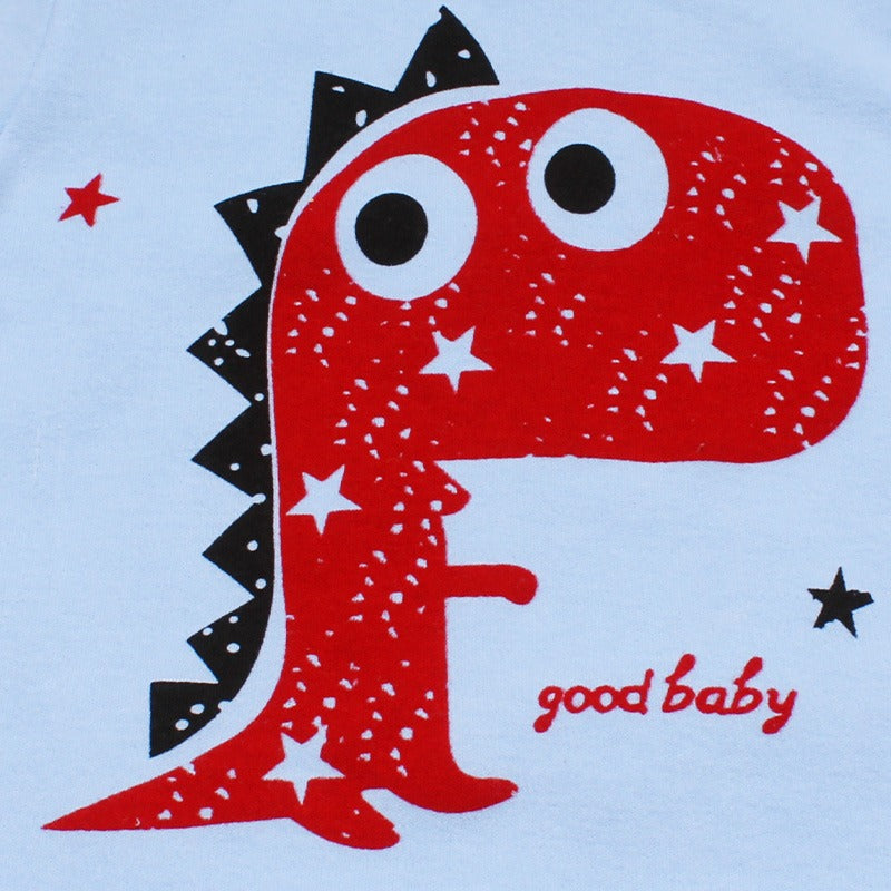 2-piece Dino Star Organic Cotton PJ Set - CONSOMNIO