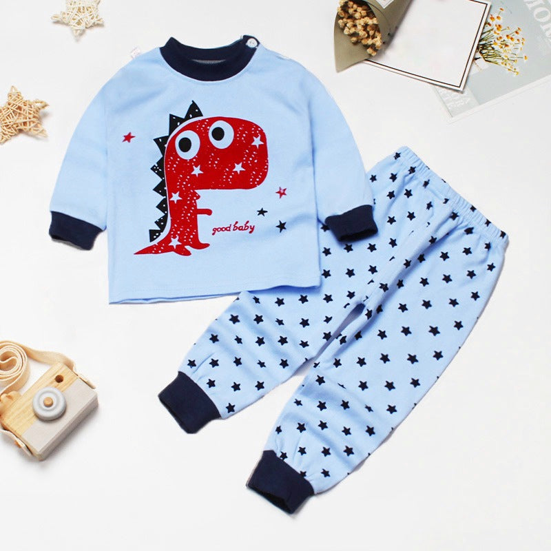 2-piece Dino Star Organic Cotton PJ Set - CONSOMNIO
